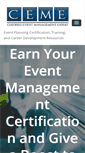 Mobile Screenshot of eventplanningcertification.com